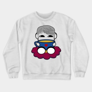 Haha Do O'BOT Sips Tea Party Series (Tea) Crewneck Sweatshirt